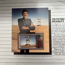 1981 Magnavox Leonard Nimoy Star Trek Color TV Set Print Ad Originall Vintage picture