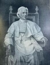 1899 Pope Leo the Thirteenth Vatican illustrated picture