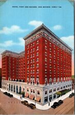 Des Moines IA Iowa, The Hotel Fort Des Moines, Advertising, Vintage Postcard picture