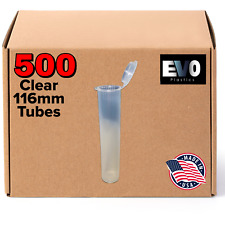 116MM Pre-Roll Tubes | Clear | Container for King Size - 500 Box picture
