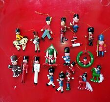vintage wooden Christmas ornaments picture