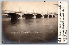 Concrete Bridge Kankakee Illinois IL 1908 Real Photo RPPC picture