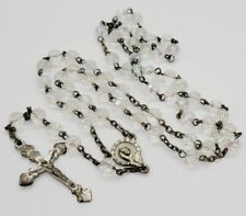 Vintage Rosary Aurora Borealis Iridescent Beaded 18