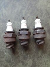 3 Vintage Champion Spark Plugs R-1 made in USA picture