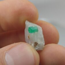 VERY CLEAR NATURAL EMERALD CRYSTAL ON MATRIX  FROM MUZO COLOMBIA 2.1 grams picture