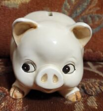 VTG CUTE OTAGIRI  CERAMIC PIGGY BANK HAND CRAFTED  OMC JAPAN  WITH STOPPER picture