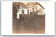 Postcard VT Randolph RPPC Ryford's Farm JW Curran Delivery Wagon Horse Drawn G6 picture