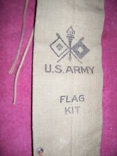  WW I ( 1918)  US ARMY KHAKI CANVAS SIGNAL CORP. FLAG CASE  UNISSUED picture