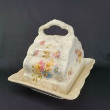 Antique Ludwig Wessel Imperial Bonn Cheese Dish and Cover Embossed Germany READ picture