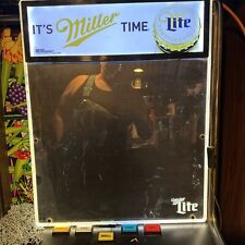 Vtg Its Miller Time Lighted Miller Lite LED Dry Erase Message Board Menu Sign picture