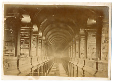 Ireland, Dublin, Trinity College, Interior Library Vintage Albumen Print, Shooting picture