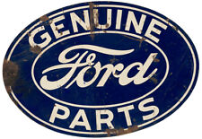 FORD GENUINE PARTS ADVERTISING METAL SIGN picture