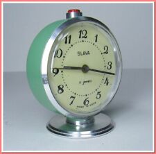 Slava Alarm Clock, Mechanical, Vintage 1980's Decor #145242 picture