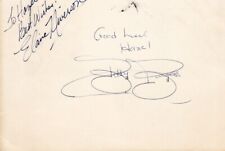 Bobby Burgess & Elaine Niverson (Lawrence Welk dancers) autograph cut signatures picture