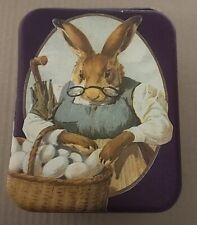 1984 HAPPY EASTERTIDE TIN WITH HANDLE 4 1/2
