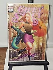 GWEN STACY  #1 A J SCOTT CAMPBELL EXCLUSIVE VARIANT SIGNED COA #'d 2020 Marvel picture