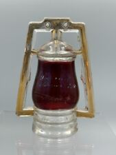 1909 WEST Bros BARN LANTERN Ruby Flash Glass CANDY CONTAINER Antique A&E 427 picture
