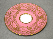 Antique / Vintage Tiffany & Royal Doulton Porcelain Saucer – Pink w/ Gold Trim picture