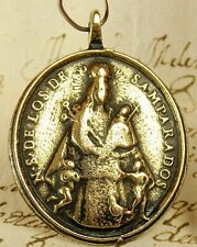 ANTIQUE 18TH CENTURY SPANISH SHIPWRECK OUR LADY OF THE FORSAKEN BRONZE MEDAL picture
