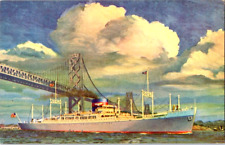 San Francisco California Bridge American President Lines Postcard Unposted picture