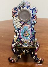 Antique French Enamel Champleve  Picture Holder/flower Vessel-1880s .Rare. picture