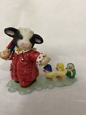 ENESCO MARY'S MOO MOOS - FAIR FEATHERED FRIENDS COW WITH  DUCKLINGS 296856 picture