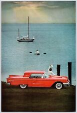 1960 Ford Thunderbird Red T-Bird Classic Car Auto Vintage 60s Print Ad picture