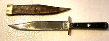 ANTIQUE EDWARD BARNES & SONS SHEFFIELD CIVIL WAR OFFICERS BOWIE KNIFE - ETCHED picture