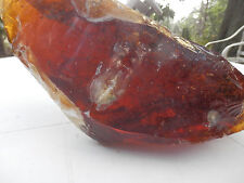 Raw Amber Obsidian Stone RARE Large 15 lb Natural Healing Volcanic Stone Honey picture