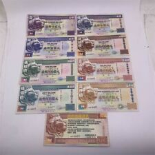 9pcs Lion HongKong Dollars Art Paper Hong Kong Banknotes 1995 with Envelope Gift picture