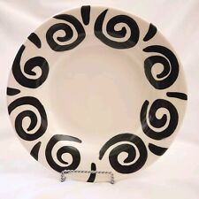 Vintage Kevin Goehring Ceramic Pottery Bowl 9¾” Diameter Signed & Numbered B&W picture