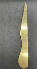 Vintage Brass Tone/brass Letter Opener Integrated Ruler 7 Inches picture