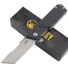 Kubey Avenger Linerlock EDC Folding Pocket Knife Black G10 Handle Tanto Blade picture