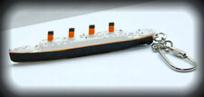 RMS Titanic Keychain Keyring Model Ship Charm Key Fob White Star Line picture