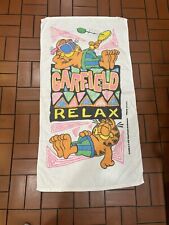 Vintage Garfield Franco Beach Towel “ Relax ”  1970’s picture