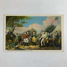 Postcard New York Saratoga NY Surrender Burgoyne 1777 1930s Unposted  picture