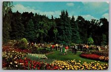 English Gardens Assiniboine Park Winnipeg Manitoba Vintage Unposted Postcard picture