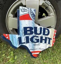 RARE Bud Light Texas Shaped Beer Sign -L@@K picture