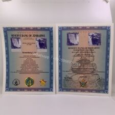 1PC Zimbabwe Googolplex Containers Dollar Large Certificate Paper Collectibles picture