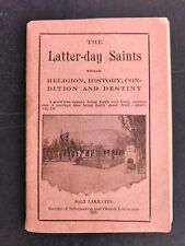 1902 antique LDS tract BOOK religion history condition destiny latter day saints picture