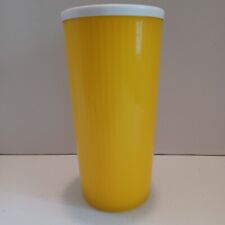 Tupperware Insulated 24 oz. Travel Mug Tumbler #3329 Yellow No Lid 7 1/2 x 3 1/2 picture