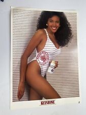 VINTAGE Keystone Light Beach Bikini SEXY Girl ADVERTISING BEER POSTER 28x20 Bar picture