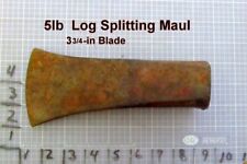 Log Splitting Maul Head  Unbranded  5-lb   3 3 /4-in Blade    Good Condition picture