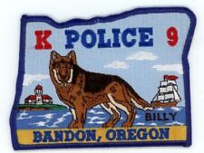 OREGON OR BANDON POLICE K-9 NICE STATE SHAPED SHOULDER PATCH SHERIFF picture