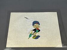 Original Walt Disney Pinocchio JIMINY CRICKET Production Animation Cel Umbrella picture