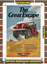 Metal Sign - 1974 Jeep CJ-5 Renegade- 10x14 inches picture