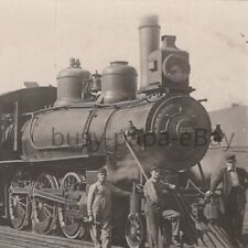 Vintage 1910s RPPC Rock Island Lines Locomotive No 1255 Depot Illinois Postcard picture