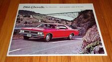 Original 1966 Chevrolet Chevelle Sales Brochure Catalog Chevy SS 396 Malibu picture