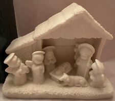 Vintage World Bazaars porcelain Nativity Christmas 5-3/4” x 4-1/4” picture