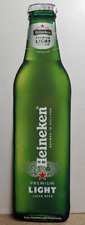 Heineken Light Bottle Beer Embossed Metal Tin Sign 25x7